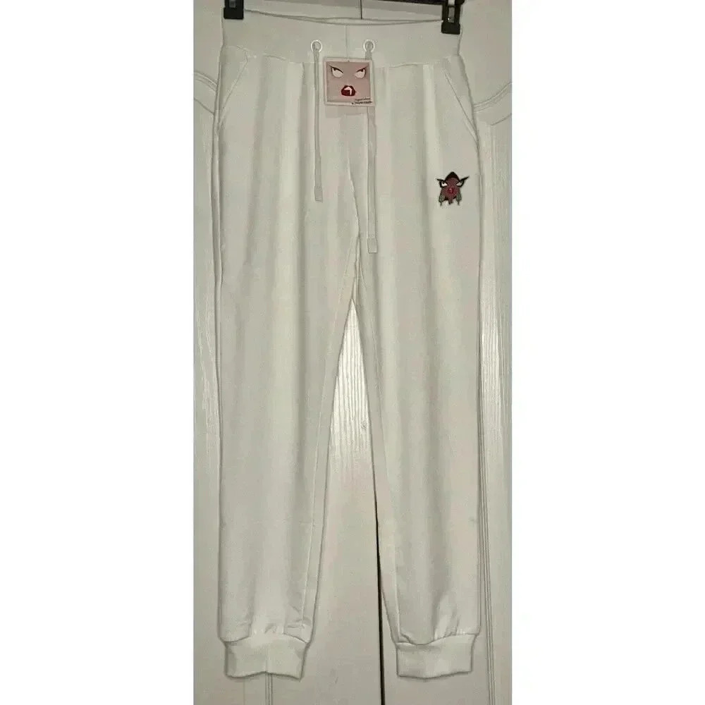 Badgley Mischka French Terry Jogger Pants with Pockets‎ White Women's Size XS
